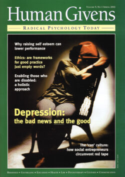 Human Givens Journal – Vol 9, No. 1: 2002